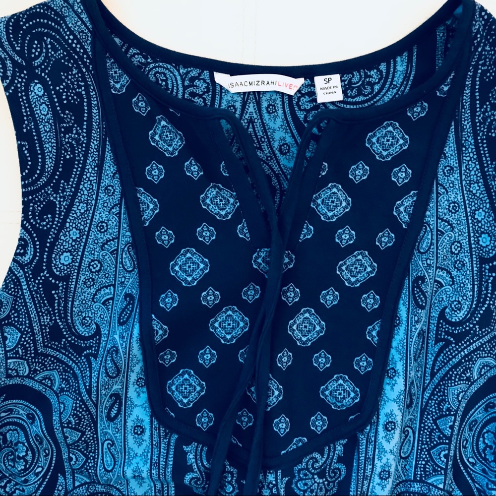 ISAAC MIZRAHI LIVE!  Paisley Print Maxi Dress